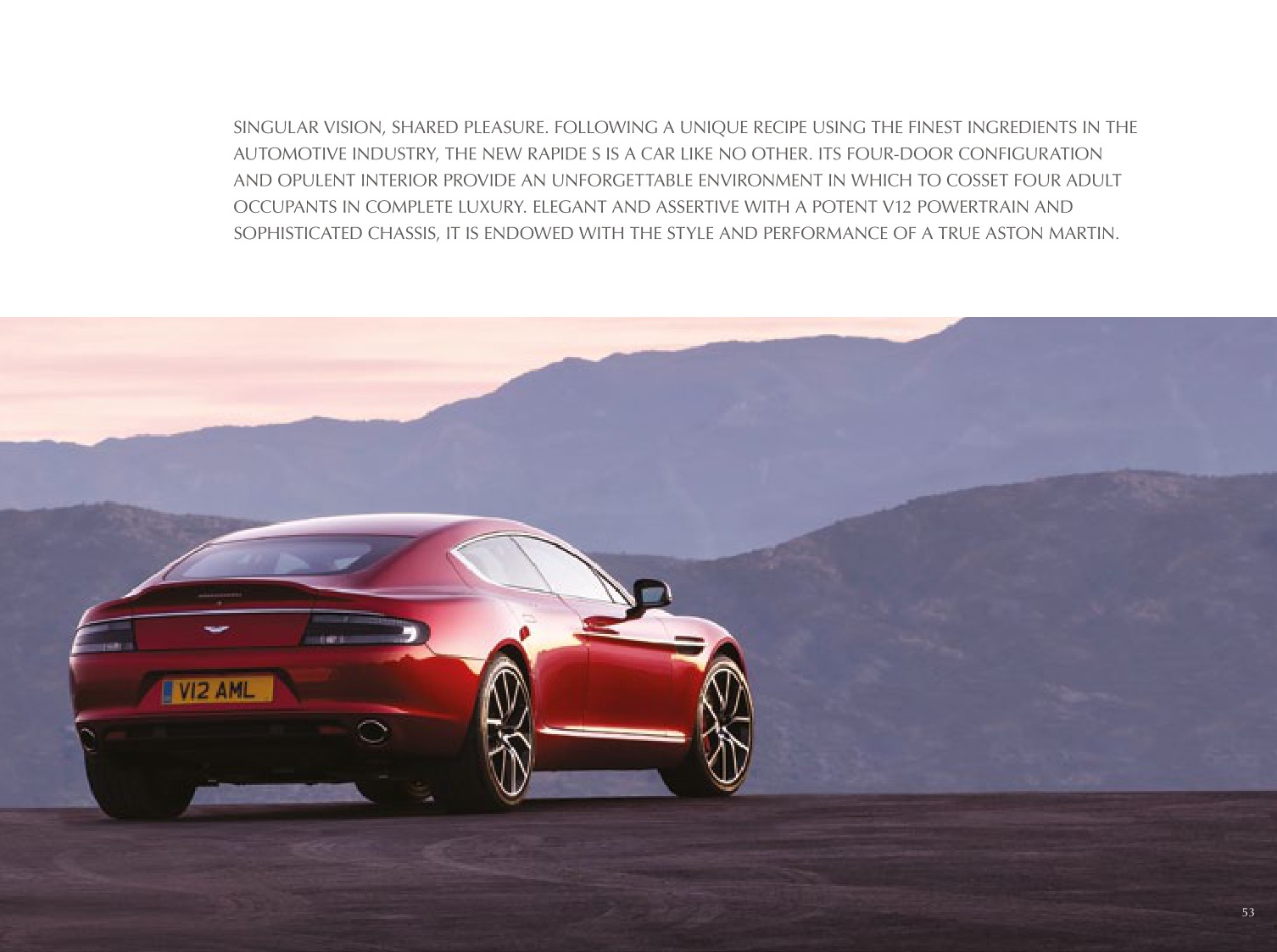 2013 Aston Martin Model Range Brochure Page 66